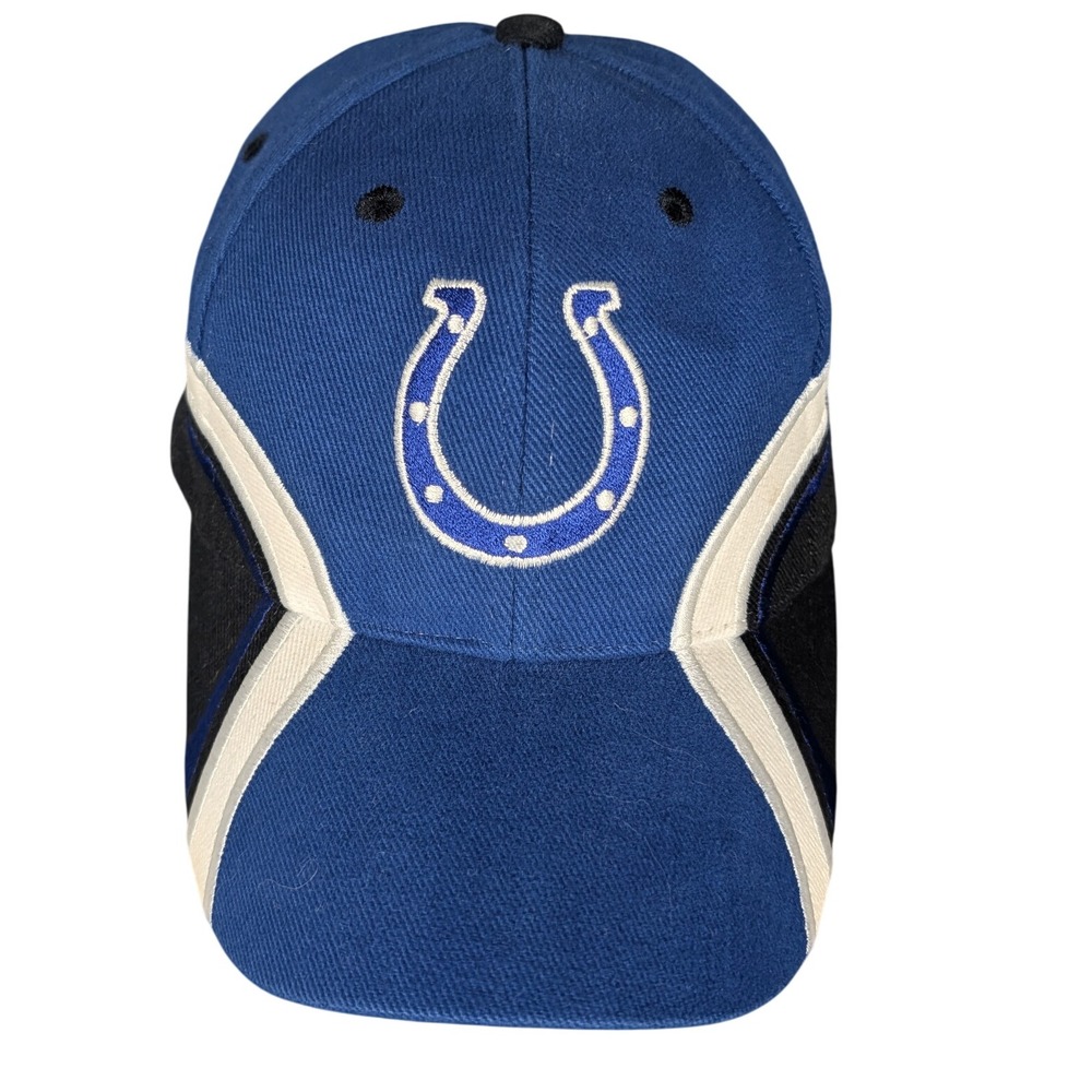 Indianapolis Colts Baseball‎ Cap Blue White Black Adjustable Strap NFL Fan Gear